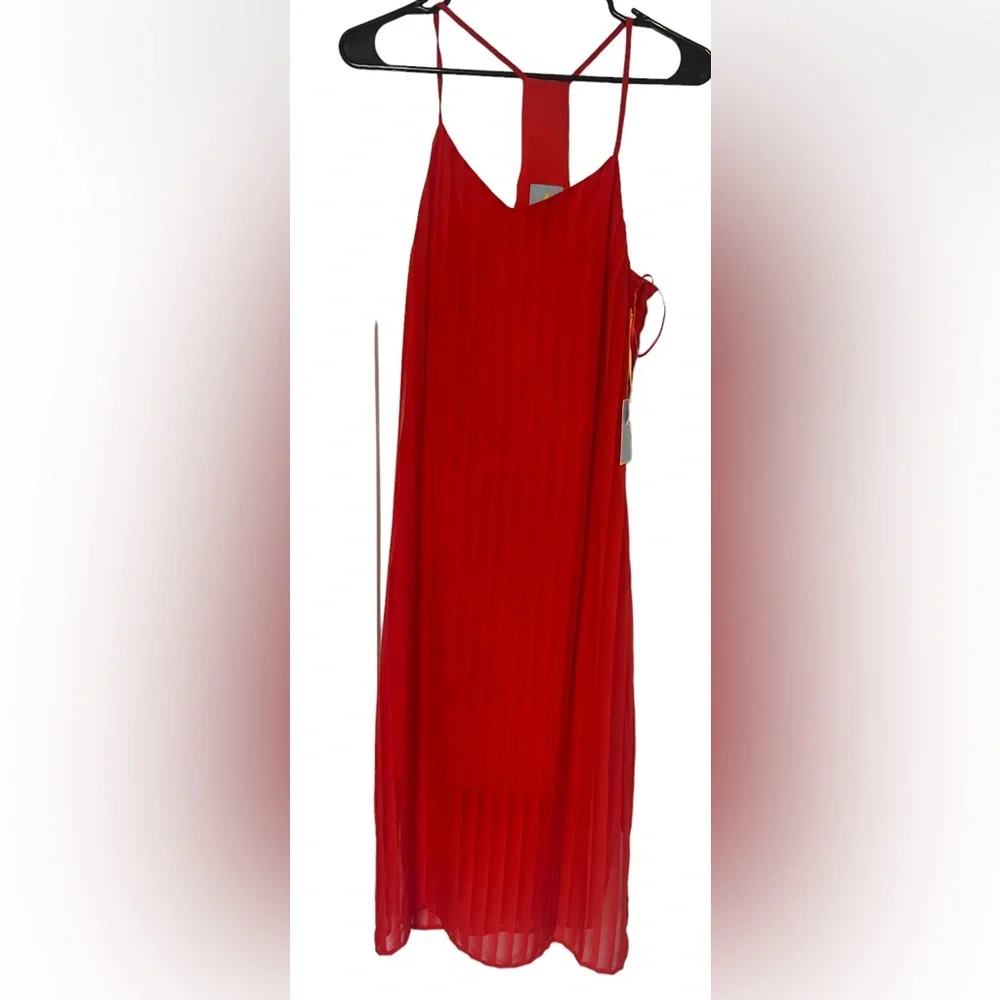 open lace back dress CeCe Smocked Waist Midi Dress Fiery Red SM at Amazon Women's Clothing store